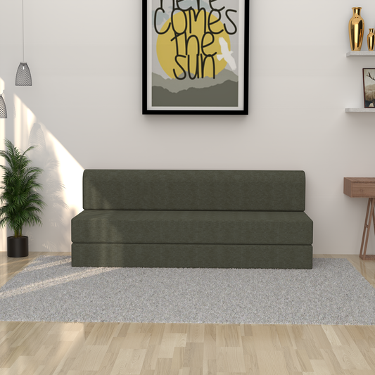 Mcfit Sofa cum Bed | Laser Quilted Velvet