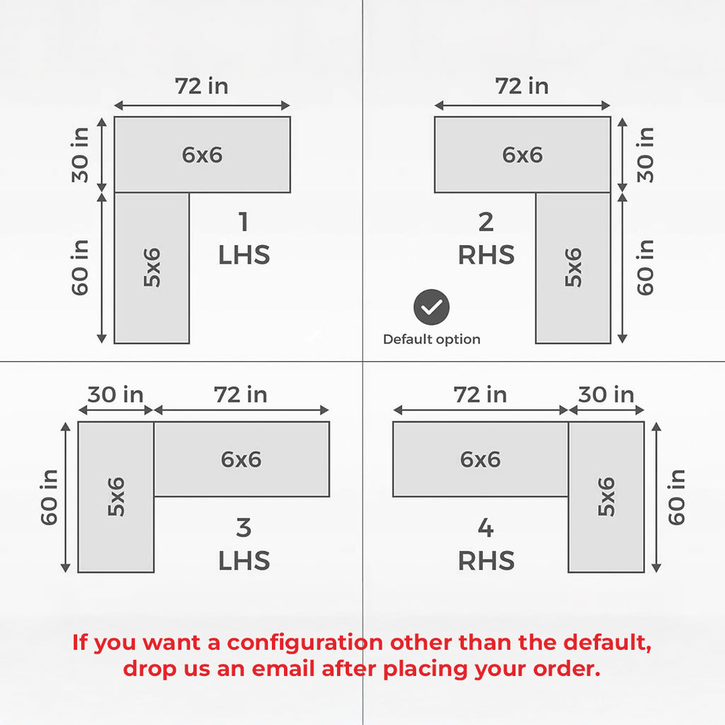 Mcfit L Shaped Sofa Bed | 5 Seater | Diamond Shape Quilted Velvet